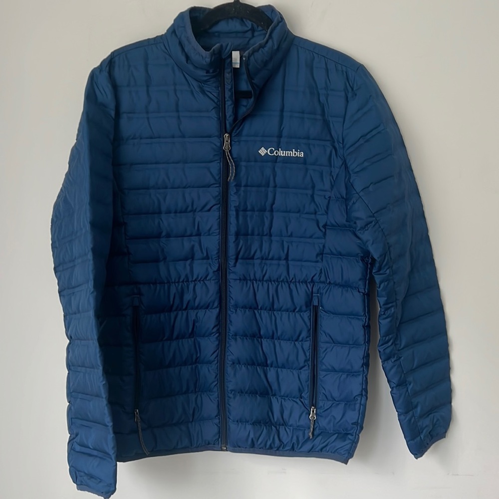 Columbia Men’s Blue Puffer Jacket Sz Small